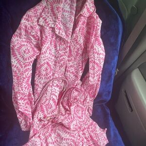 Zara Pink Tie-Dye Mini dress Small